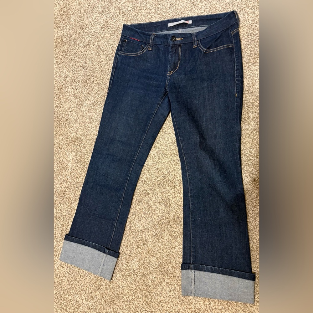 !it Jeans Women's Deep Blue Straight Leg Jeans